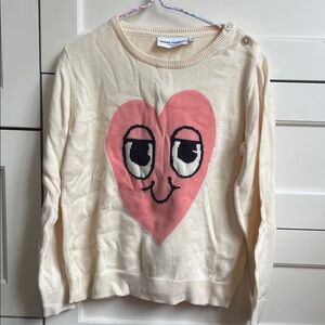 Mini Rodini Cream Organic Sweater